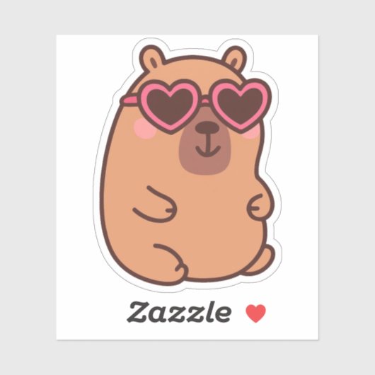 Schattigee Capybara Vinyl Stickers (Vel)