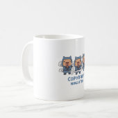 Schattigee Capybaras Ninja Copybara Ninjutsu Koffiemok (Voorkant links)