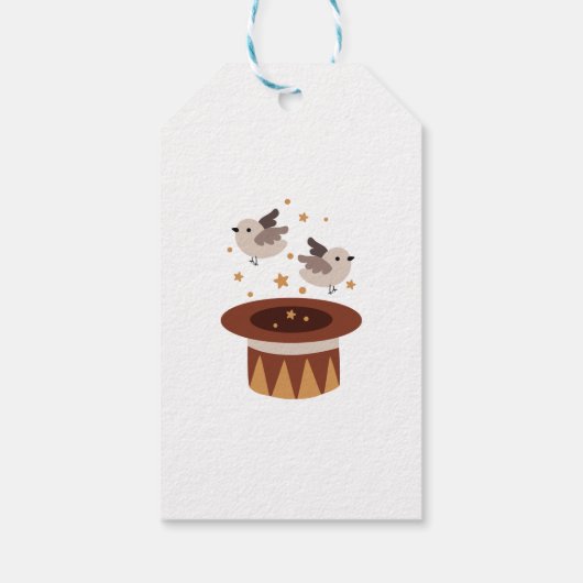 Schattigee Carnaval Dierenverjaardag Cadeaulabel (Achterkant)