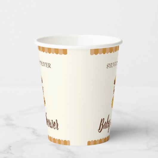 Schattigee carrousel baby shower genderneutrale pa papieren bekers (Links)