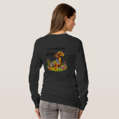 Schattigee Cartoon AI Dachshund Moeder T-shirt (Achterkant volledig)