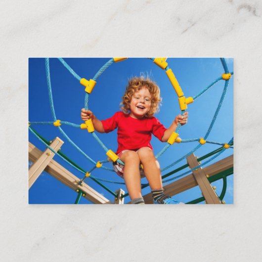 Schattigee Cartoon Alligator Kleurrijke Kind Profi Contactkaartje (Achterkant)