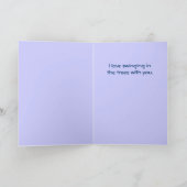 Schattigee Cartoon Apen Jubileum Kaart (Binnen)