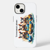 Schattigee Cartoon armadillos having plezier buize Case-Mate iPhone Case (Achterkant)