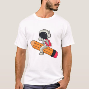 Schattigee Cartoon Astronaut T-shirt – Leuk
