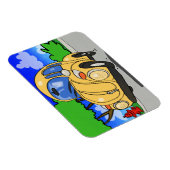 Schattigee Cartoon auto Magneet (Rechterzijde)