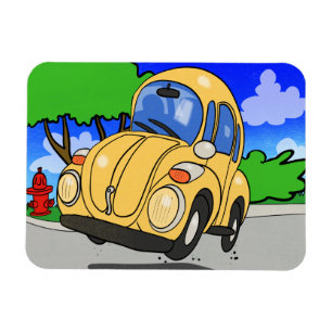 Schattigee Cartoon auto Magneet