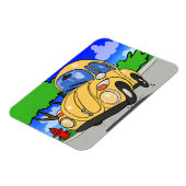 Schattigee Cartoon auto Magneet (Linkerzijde)