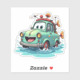 Schattigee Cartoon auto sticke Sticker