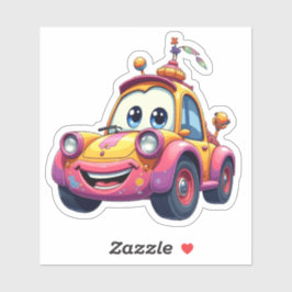 Schattigee Cartoon auto sticke Sticker