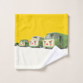 Schattigee Cartoon auto's opstelling Bad Handdoek (Wasdoekje)