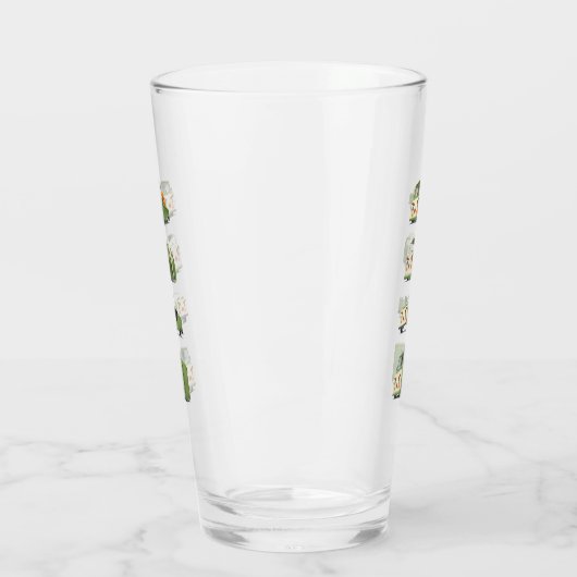 Schattigee Cartoon auto's opstelling Glas (Links)