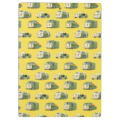 Schattigee Cartoon auto's opstelling Klembord (Achterkant)