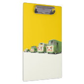 Schattigee Cartoon auto's opstelling Klembord (Rechts)