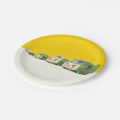 Schattigee Cartoon auto's opstelling Papieren Bordje (Gekanteld)