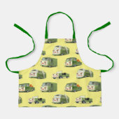 Schattigee Cartoon auto's opstelling Schort (Voorkant)