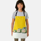 Schattigee Cartoon auto's opstelling Schort (Insitu)