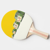 Schattigee Cartoon auto's opstelling Tafeltennisbatje (Zijkant)