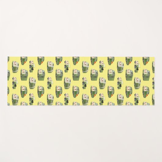 Schattigee Cartoon auto's opstelling Yogamat (Voorkant (horizontaal))