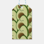 Schattigee Cartoon avocado decoratief Cadeaulabel (Voorkant)
