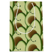 Schattigee Cartoon avocado decoratief Medium Cadeauzakje (Voorkant)