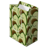 Schattigee Cartoon avocado decoratief Medium Cadeauzakje (Achterkant Gekanteld)