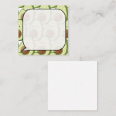 Schattigee Cartoon avocado patroon op maat Notitiekaartje (Voorkant / Achterkant)