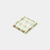 Schattigee Cartoon avocado patroon op maat Post-it® Notes (Schuin)