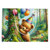 Schattigee Cartoon Baby Beer welp Verjaardag Groot Cadeauzakje (Achterkant)