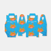 Schattigee Cartoon Baby Krab Blue Ocean Custom Nam Bedankdoosjes (Uitgevouwen)