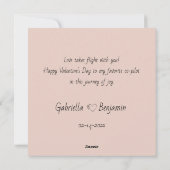 Schattigee Cartoon Bambi Lovers Hearts Valentijn's Feestdagenkaart (Achterkant)