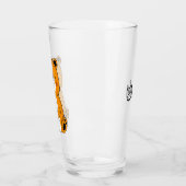 Schattigee cartoon beer decoratie glas (Links)