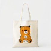 Schattigee cartoon beer decoratie tote bag (Voorkant)