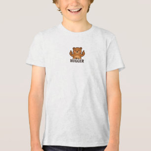 Schattigee Cartoon Beer Ik ben een Hugger Funny An Tri-Blend Shirt