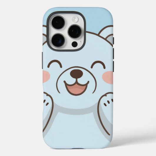 Schattigee Cartoon Beer Telefoonhoesje – Vrolijk G Case-Mate iPhone Case (Achterkant)