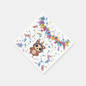 Schattigee Cartoon Beer Verjaardag servetten | ben (Hoek)