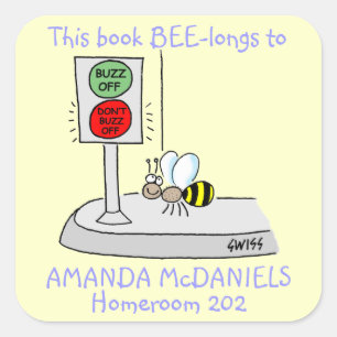 Schattigee Cartoon bij Dit boek hoort bij Labels F