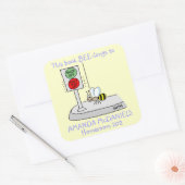 Schattigee Cartoon bij Dit boek hoort bij Labels F (Envelop)