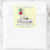 Schattigee Cartoon bij Dit boek hoort bij Labels F (Tas)