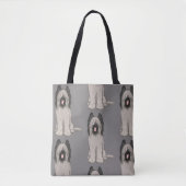 Schattigee Cartoon Briard Dog Pattern Tote Bag (Voorkant)