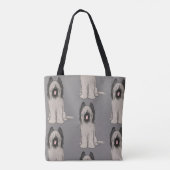 Schattigee Cartoon Briard Dog Pattern Tote Bag (Achterkant)