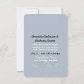 Schattigee cartoon bruiloft paar kaart (Achterkant)