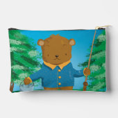 Schattigee Cartoon Bruin Beer Kind Pencil Pouch Etui (Achterkant)