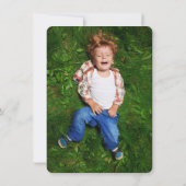 Schattigee Cartoon Bruin Monkey Fun Foto Kind Verj Kaart (Achterkant)