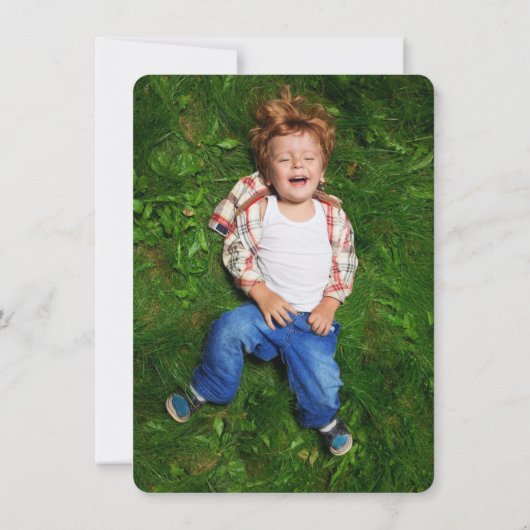 Schattigee Cartoon Bruin Monkey Fun Foto Kind Verj Kaart (Achterkant)