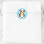 Schattigee Cartoon Bulldog Sticker (Tas)