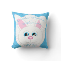 Schattigee Cartoon Bunny Blue Baby Stats Sierkusse