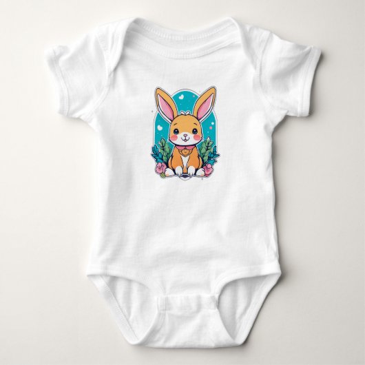 Schattigee Cartoon Bunny Romper (Voorkant)