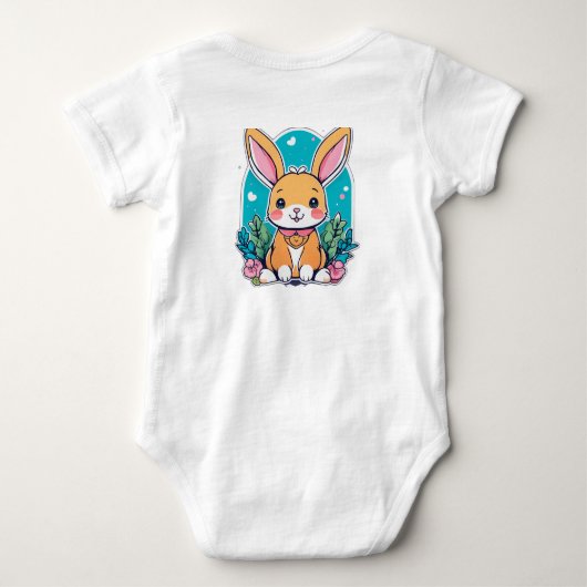 Schattigee Cartoon Bunny Romper (Achterkant)