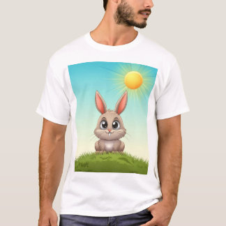 Schattigee Cartoon Bunny T-shirt